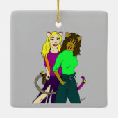 Mädchen Keramikornament (Rückseite)