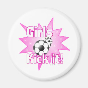 Mädchen Kick it Magnet