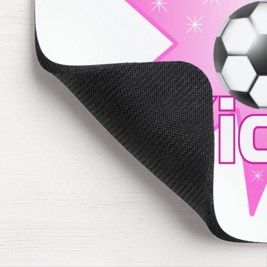 Mädchen Kick it Mousepad (Ecke)