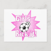 Mädchen Kick it Postkarte (Vorderseite)
