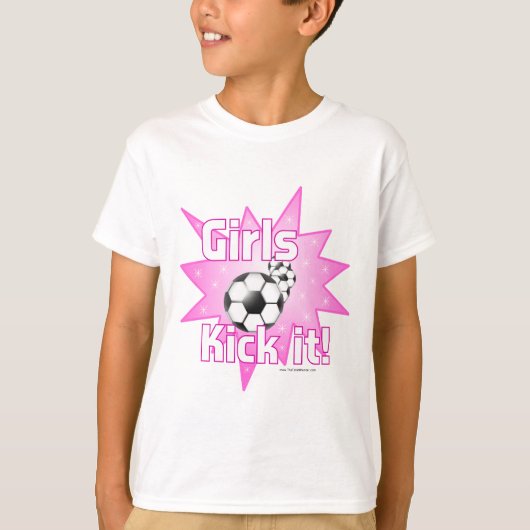 Mädchen Kick it T-Shirt (Vorderseite)