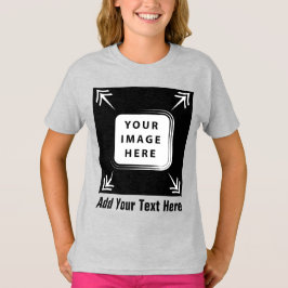Mädchen Kleidung Bild Fotovorlage hinzufügen Mädch T-Shirt