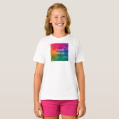 Mädchen Kleidung Vorderseite und Rückseite Design T-Shirt (Vorne ganz)