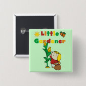 Mädchen-kleine Gärtner-T-Shirts und Geschenke Button (Vorne & Hinten)