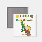 Mädchen-kleine Gärtner-T-Shirts und Geschenke Magnet (Vorderseite/Rückseite)