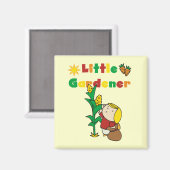 Mädchen-kleine Gärtner-T-Shirts und Geschenke Magnet (Vorderseite/Rückseite)