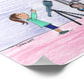 Mädchen können alles tun! 14x11 poster (Ecke)