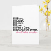 Mädchen können alles tun (Mädchen Power) Karte (Gelbe Blume)