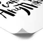 Mädchen können alles tun, was Feminismus feministi Poster (Ecke)