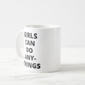 Mädchen können jede Tasse tun - Hilfe bei der Empo (Vorderseite Links)