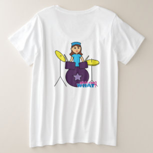 Mädchen können nicht was? Benutzerdefiniertes De Große Größe T-Shirt
