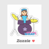 Mädchen können nicht was? Benutzerdefiniertes Desi Aufkleber