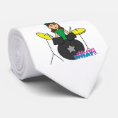 Mädchen können nicht was? Benutzerdefiniertes Desi Krawatte (Gerollt)