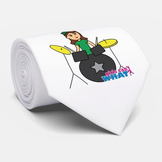 Mädchen können nicht was? Benutzerdefiniertes Desi Krawatte (Gerollt)