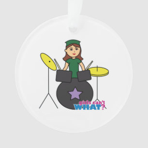 Mädchen können nicht was? Benutzerdefiniertes Desi Ornament