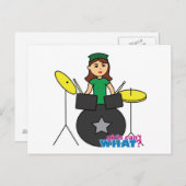 Mädchen können nicht was? Benutzerdefiniertes Desi Postkarte (Vorne/Hinten)