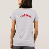 Mädchen können nicht was Gewohnheit T-Shirt (Rückseite)