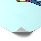 Mädchen können nicht was? Logo-Dunkle Girl Poster (Ecke)