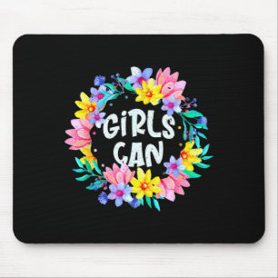 Mädchen können sich selbst motivierende Zitate sag Mousepad