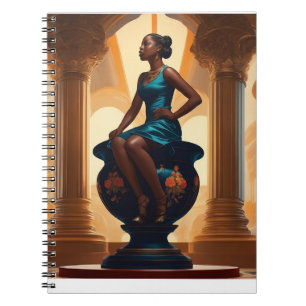 Mädchen Kunst Notizblock