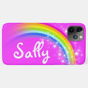 Mädchen kurzer Name Regenbogenrosa Kinder Case-Mate iPhone Hülle