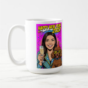 Mädchen küsst Poodle-Welpe – Poodle-Mama Kaffeetasse