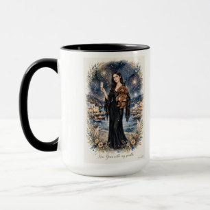 Mädchen küsst Pudel-Welpe – Pudel-Mama Tasse