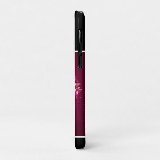 Mädchen Lacrosse Floating Hearts Case-Mate iPhone Hülle (Hinten/Links)