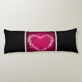 Mädchen Lacrosse Floating Hearts Seitenschläferkissen (Rückseite)