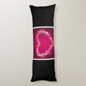 Mädchen Lacrosse Floating Hearts Seitenschläferkissen (Rückseite (Vertikal))