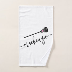 Mädchen Lacrosse Personalisiert Name Sporthandtuch Handtuch
