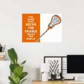 Mädchen Lacrosse Poster (Heimbüro)