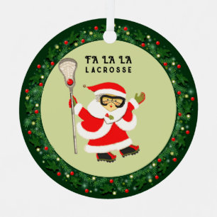 Mädchen Lacrosse Weihnachten 2026 Ornament Aus Metall