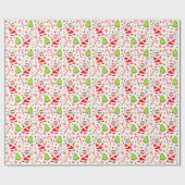 Mädchen Lacrosse Weihnachtsgeschenk Geschenkpapier (Flach)