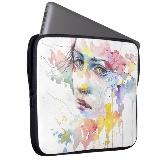 Mädchen Laptopschutzhülle (Vorne Rechts)