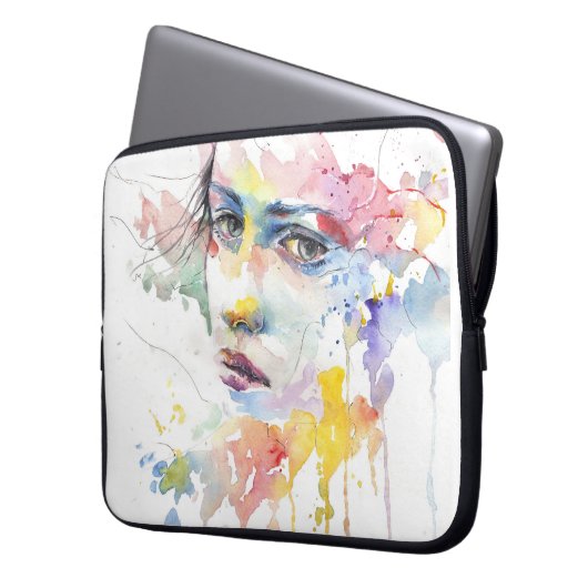 Mädchen Laptopschutzhülle (Vorderseite Links)