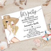 Mädchen Lasse Party nach Pool bevor ich Brautparty Einladung