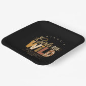 Mädchen laufen wild Safari Junggesellinnenabschied Pappteller (Gewinkelt)