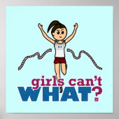 Mädchen läuft in Rot Poster (Vorne)