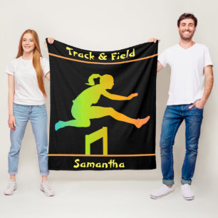 Mädchen-Leichtathletik-Flanelldecke Fleecedecke