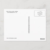 Mädchen lernen Tennis zu spielen Postkarte (Rückseite)