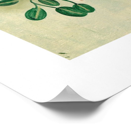 Mädchen lesen auf Sommerbalkon mit Katzen Poster (Ecke)