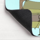 Mädchen-Liebe-Camping Mousepad (Ecke)