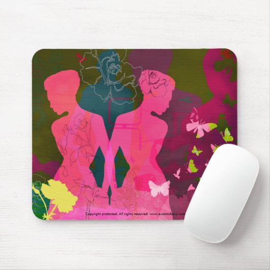 "Mädchen-Liebe-" Designer Mousepad (Mit Mouse)