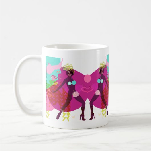 Mädchen-Liebe-Designer-Tasse Kaffeetasse (Links)