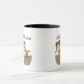 Mädchen-Liebe-Fischerei Tasse (Zentrum)