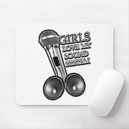 Mädchen-Liebe mein SOLIDES SYSTEM Mousepad (Mit Mouse)