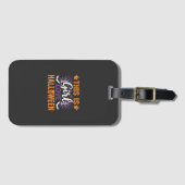 Mädchen Lieben Halloween-Geister-Design_1 Gepäckanhänger (Vorderseite (Horizontal))
