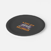 Mädchen Lieben Halloween-Geister-Design_1 Pappteller (Schrägansicht)