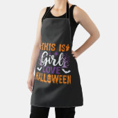 Mädchen Lieben Halloween-Geister-Design_1 Schürze (InSitu)